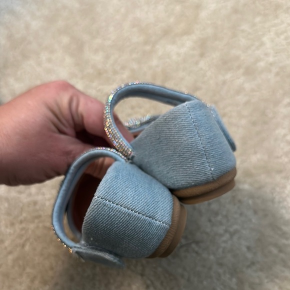 Link memory foam girls Dress Shoes with Sparkle Bow size 11 - Picture 6 of 7